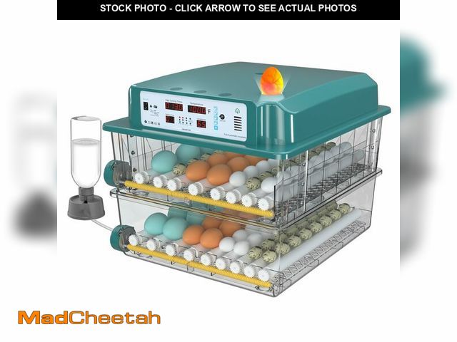 Lot 74-13563798 - Chalixion Incubators for Hatching Eggs 120, Chicken Egg Incubator with Automatic Egg Turning and Hum...