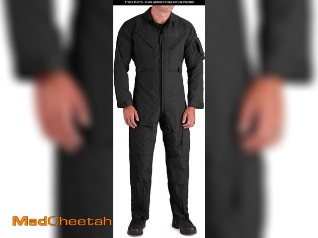 Lot 74-12400063 - Propper Men's CWU 27/P Nomex Flight Suit, Black, 44 Regular - UNUSED