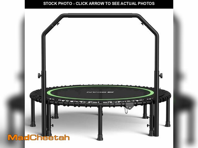 Lot 74-14259302 - BCAN 550 LBS Foldable Mini Trampoline, 48" Fitness Trampoline with Bungees, Stable &amp; Quiet Exerc...