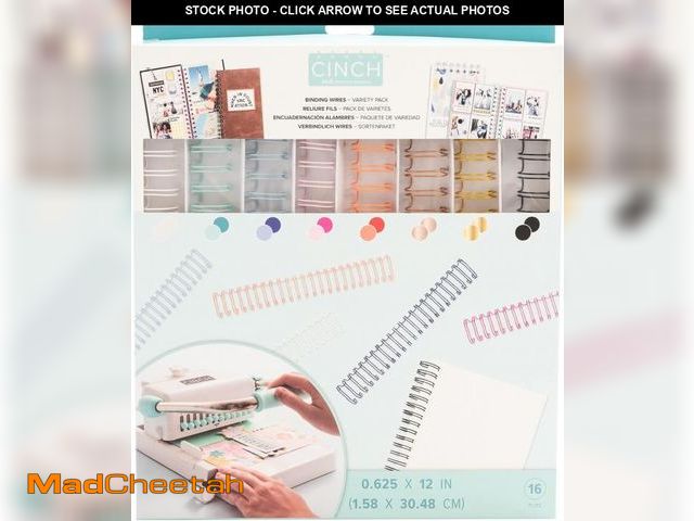 Lot 74-12333487 - We R Memory Keepers Cinch Book Binding Wire (16 Piece Value Pack, Multi Color) - UNUSED