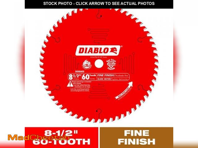 Lot 74-10810076 - DIABLO 8-1/2in. x 60-Tooth Fine Finish Circular Saw Blade for Wood D0860S - - UNUSED
