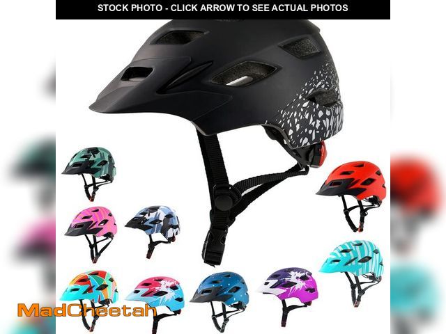 Lot 74-14061180 - Kids Bike Helmet,Bavilk Kids Boys Girls Bike Helmets with LED Light Detachable Visor Children Youth ...
