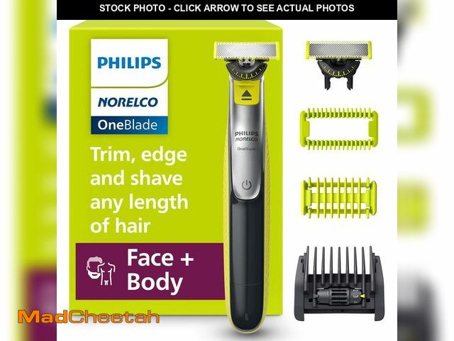 Lot 74-12704702 - Philips Norelco OneBlade 360 Hybrid Blade for Face + Body, Electric Beard Trimmer, Shaver and Groome...