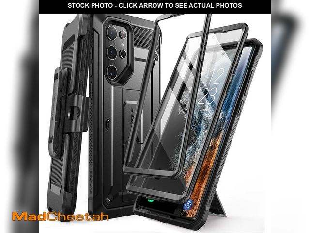 Lot 74-14481297 - SUPCASE for Galaxy S22 Ultra Case with Built-in Screen Protector, Black - USED