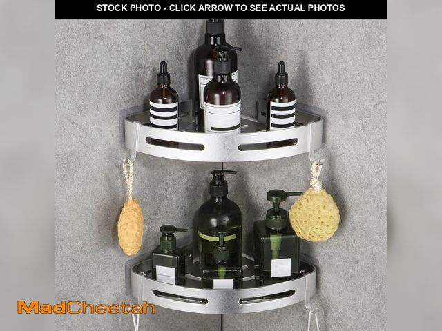 Lot 74-12707509 - WPT Corner Shower Caddy, 2 Pack Adhesive Shower Corner Shelf, Shower Organizer Storage Wall Mounted ...