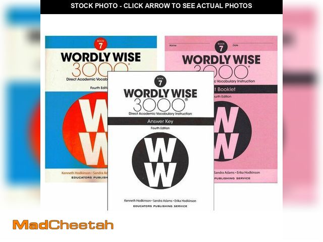 Lot 74-14386948 - Wordly Wise 3000ÃÂ® 4th Edition Grade 7 SET -- Student Book, Test Booklet and Answer Key (Direct Ac...