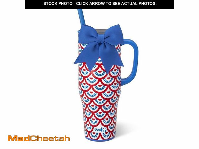 Lot 74-14432402 - Swig Life 40oz Leakproof Mega Mug with Handle &amp; Straw, Liberty Belle - UNUSED