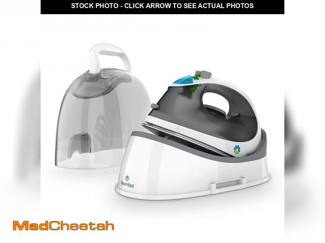 Lot 74-12313292 - Steamfast SF-760 Portable Cordless Steam Iron, With Carrying Case, Non-Stick Sole Plate, White - USE...