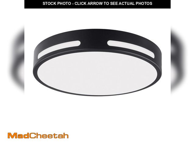 Lot 74-12804041 - Commercial Electric Flexinstall 10 in. Matte Black Cut Out Integrated LED Recessed Ceiling Light wit...