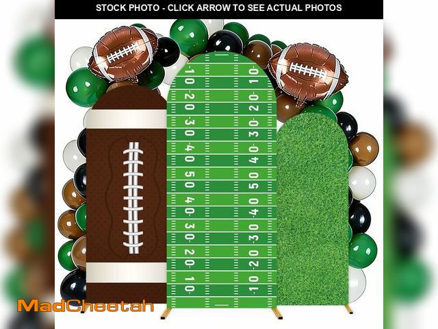 Lot 74-13539356 - 3 Pcs Football Arch Backdrop Covers Sports Single Backdrop Stand Cover 4Ft 5Ft 6Ft Arch Covers for F...