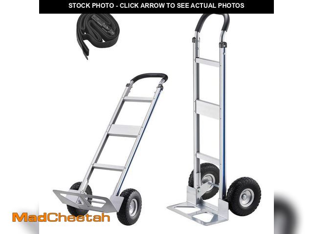 Lot 74-14115563 - VEVOR Hand Truck, 500 lbs. Load Capacity, Heavy-Duty Hand Truck Dolly with Non-Slip Wheels &amp; Han...