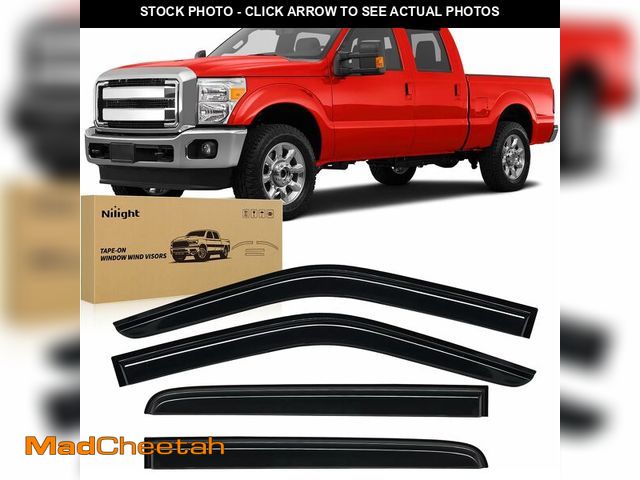 Lot 74-12760378 - Nilight Tape-On Rain Guards for Ford F250 F350 F450 F550 Super Duty 1999-2016, Window Visors Vent Wi...