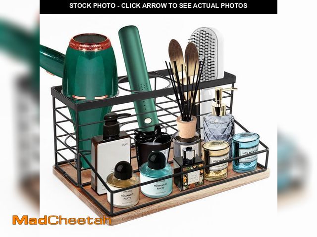 Lot 74-14052850 - Siyzda Hair Tool Organizer, Movable Hair Dryer Holder, Hair Styling Tools Storage for Vanity, Bath C...