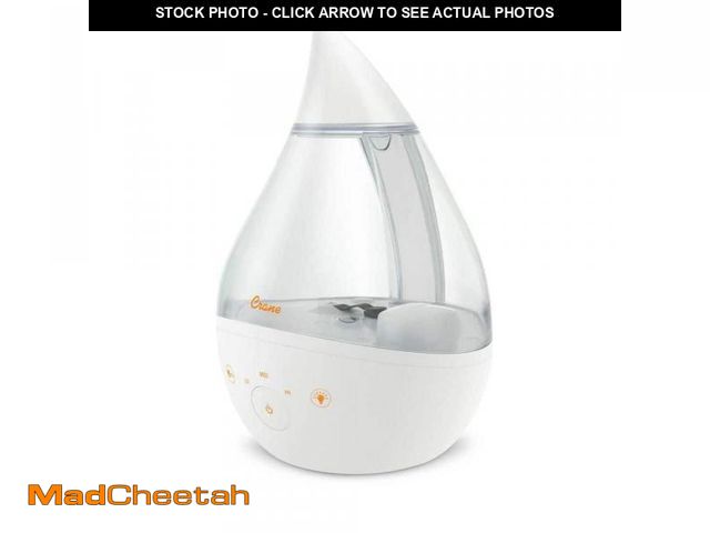 Lot 74-12085753 - Crane 1 Gal. Top Fill Drop Cool Mist Humidifier with Sound Machine for Medium to Large Rooms up to 5...