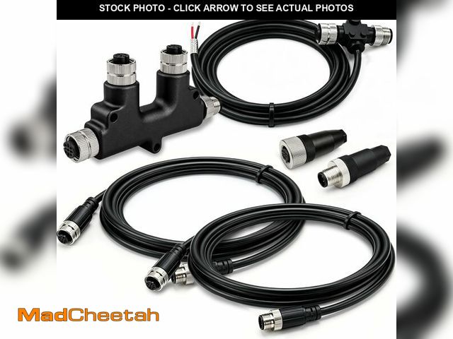 Lot 74-14337732 - NMEA 2000 Starter Kit with Upgraded Brass Waterproof Connectors &amp; Shielded Cable, Marine-Grade D...