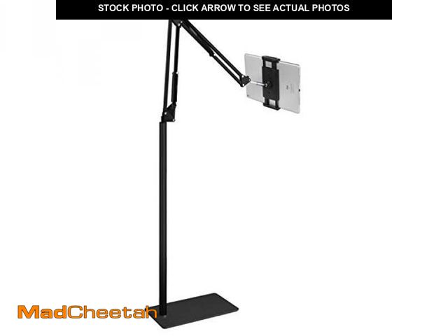 Lot 74-12332373 - *SEE DETAILS* Tablet Floor Stand, Overhead Bed Phone Stand Angle Height Adjustable Holder, Universal...