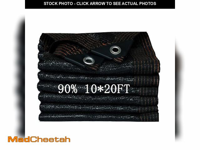 Lot 74-12968876 - 90% Shade Cloth for Garden 10x20FT Shade Cloth with Grommets,Shade Tarp for Plants,Shade Tarps for O...