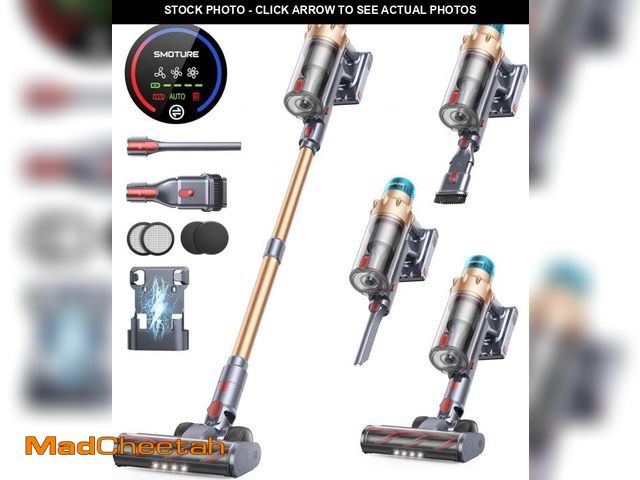 Lot 74-11548415 - Cordless Vacuum Cleaner, 550W 45KPA 60 Mins Runtime Self-Standing Vacuum Cleaners for Home, Stick Va...