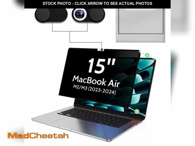 Lot 74-14384265 - Privacy Screen for MacBook Air 15 Inch M2/M3/M4(2023-2025)--A3241 A2941 A3114 Anti Blue Light Glare ...