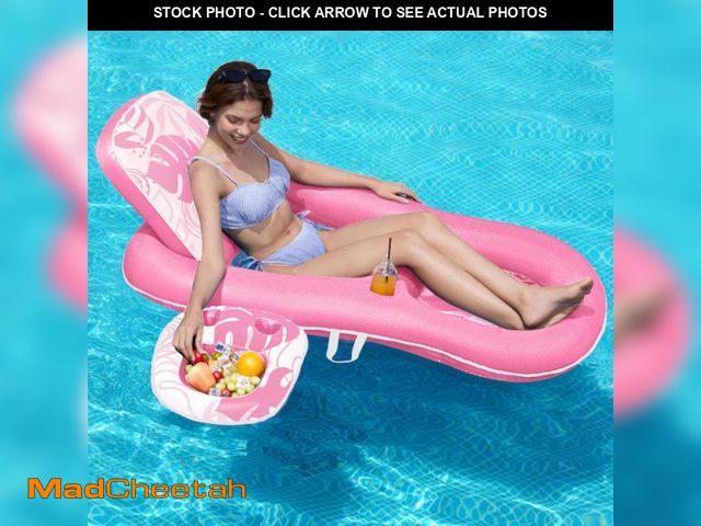 Lot 74-12312967 - SLOOSH Pool Floats Lounger Adult, Fabric Pool Floaties Lounge Convertible 2-in-1 Floating Water Floa...