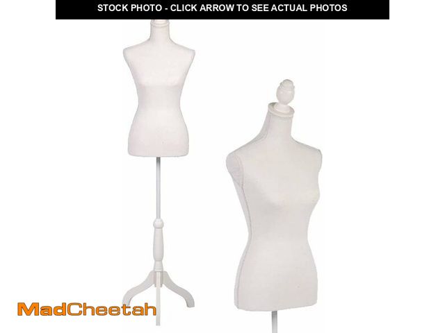 Lot 74-14348706 - (MISSING STAND )FDW Manikin 60"-67"Height Adjustable Female Dress Model Display Torso Body Tripod St...