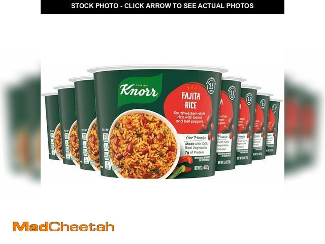Lot 74-13836014 - Knorr Rice Cup Fajita Rice 8 ct Delicious Rice Dish No Artificial Flavors or Preservatives 2.6 oz(Be...