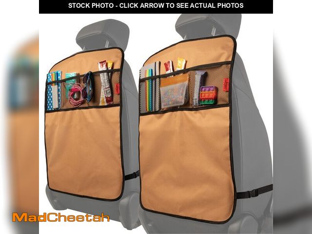 Lot 74-13545539 - Lusso Gear Heavy Duty Kick Mats (2 Pk) - Back Seat Protector, Sag Proof, Waterproof, Car Back Seat C...