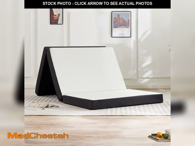 Lot 74-13734031 - Sweetcrispy Tri-Fold Memory Foam Mattress with Collapsible and Washable Cover, Portable Floor Bed wi...