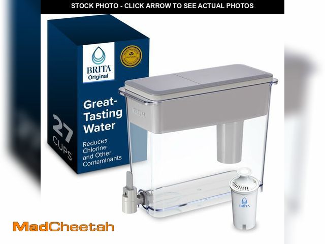 Lot 74-14057624 - Brita UltraMax Large Water Dispenser With Standard Filter, BPA-Free, Reduces Copper, Cadmium and Mer...