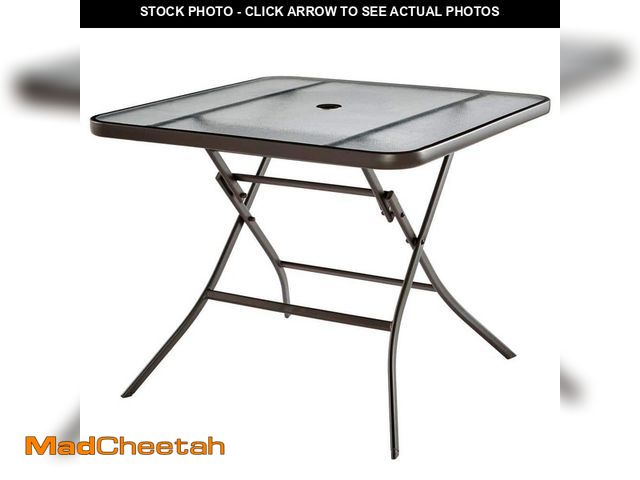 Lot 74-14074231 - StyleWell 34 in. Square Folding Outdoor Dining Table - UNUSED
