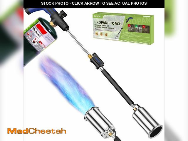 Lot 74-14268018 - Heavy Duty Propane Weed Burner Torch, Self-Igniting Flame Thrower with Rubber Grip for Garden Weedin...