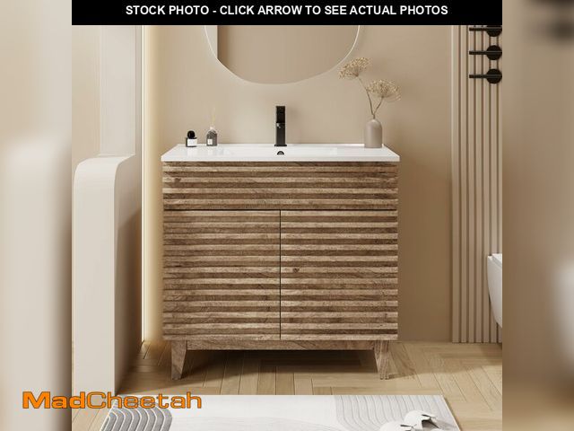 Lot 74-12799393 - (SINK ONLY) eclife 36" Bathroom Vanity with Sink Combo  - UNUSED