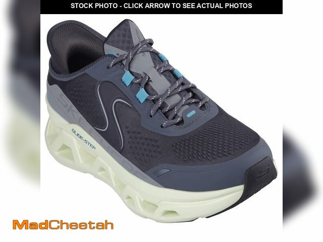 Lot 74-14213523 - Skechers Men's Glide-Step Altus Hands Free Slip-in Sneaker,Charcoal/Lime,11 - USED