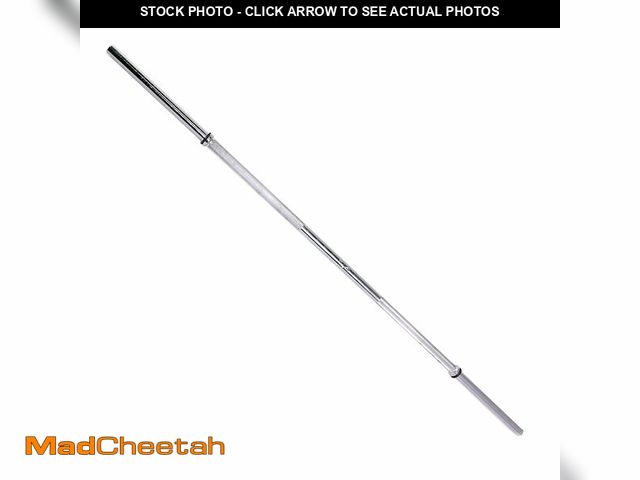 Lot 74-12568743 - CAP Barbell 60" Solid Standard Bar, 1-Inch Diameter, Chrome - UNUSED