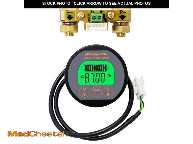 Lot 74-12219961 - QWORK Battery Monitor Voltmeter Ammeter, Voltage Current Range 8V-80V, 0-100A Voltage Current Meter ...