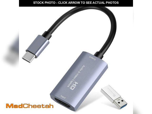 Lot 74-12454152 - Guermok Video Capture Card, 4K USB3.0 HDMI to USB C Capture Card for Streaming, 1080P 60FPS, Compati...