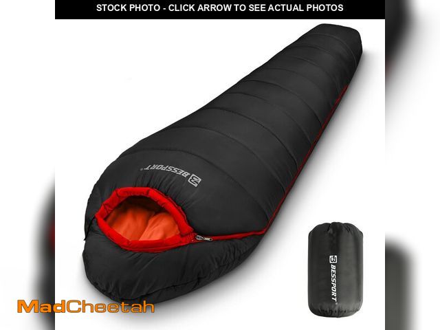 Lot 74-14265104 - Bessport Mummy Sleeping Bag | 15-45 Ã¢ââ° Extreme 3-4 Season Sleeping Bag for Adults Cold Weather...