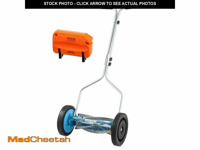 Lot 74-14279824 - (MISSING SHARPENER) American Lawn Mower Company 14 in. 5-Blade Manual Walk Behind Reel Lawn Mower (m...