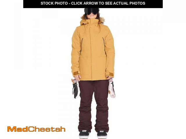 Lot 74-12292894 - Volcom Snow Shadow Insulated Jacket Women's Clothing Caramel : MD, Faux Fur/Mesh/Polyester - UNUSED