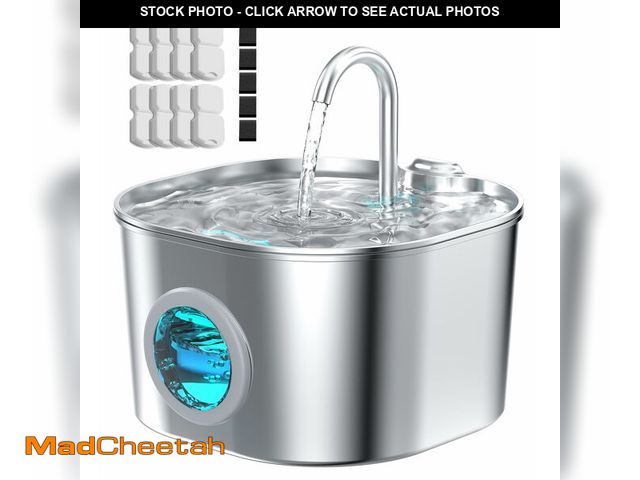 Lot 74-12973243 - HOOISE Cat Water Fountain with 8 Filters + 5 Sponges,Small Pet Waterer Dispenser Fountains for Drink...