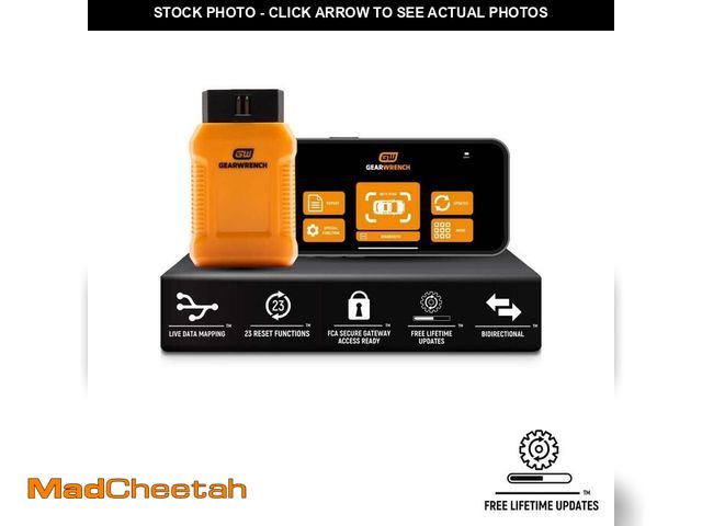 Lot 74-12804166 - GEARWRENCH OBD2 Professional Bi-Directional Bluetooth Diagnostic Tester with GWSMART App and Free Li...