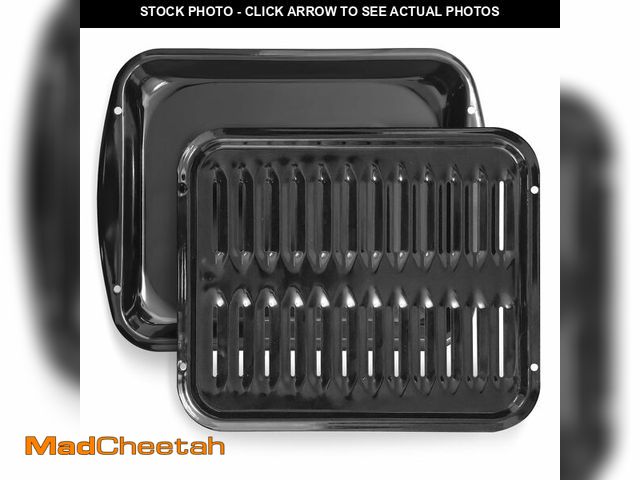 Lot 74-13713005 - Broiler Pan for Oven Nonstick Porcelain Coated - 16.75Ã¢â¬Â x 12.75Ã¢â¬Â Whirlpool 4396923 Repla...