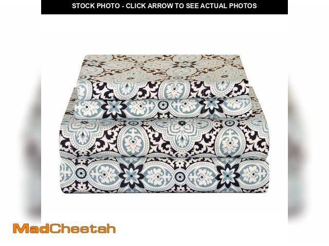 Lot 74-12704831 - Pointehaven Flannel 170 GSM Sheet Set,Queen Ankara - UNUSED