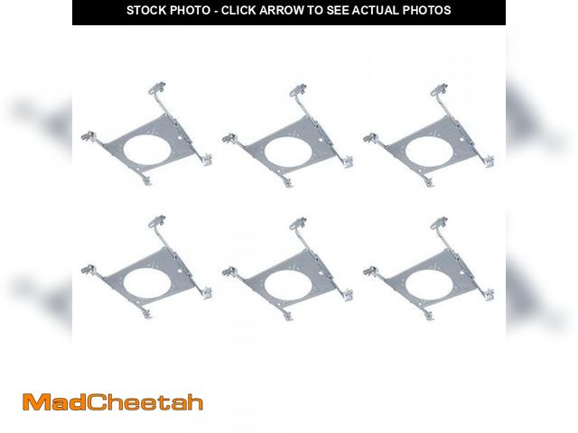 Lot 74-12410051 - HALO HL 6 in. Mounting Frame for Round and Square Canless Recessed Fixtures (6-Pack) - UNUSED