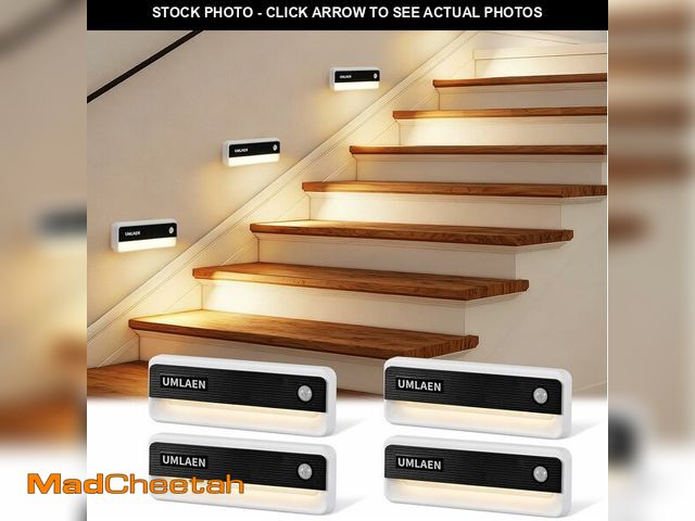 Lot 74-13766626 - Motion Sensor Lights Indoor, 1800mAh Rechargeable Motion Activated Night Light, 3 Colors | 2 Modes S...