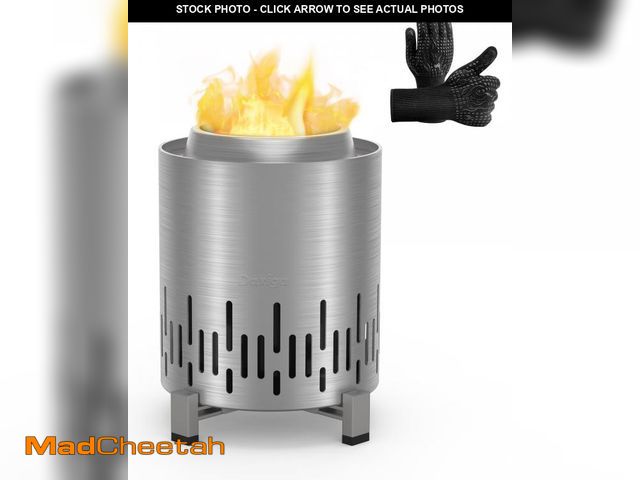 Lot 74-12153514 - Tabletop Fire Pit with Stand, Low Smoke Mini Fire Pit for Backyard &amp; Urban Indoor Fire Pit Fuele...