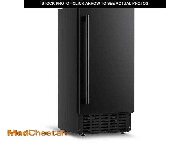 Lot 74-14254464 - EUHOMY 15 in. 66 lbs. / 24Hrs Nugget Ice Maker, Bulit-in/Freestanding, Freezer Ice Machine in Black,...