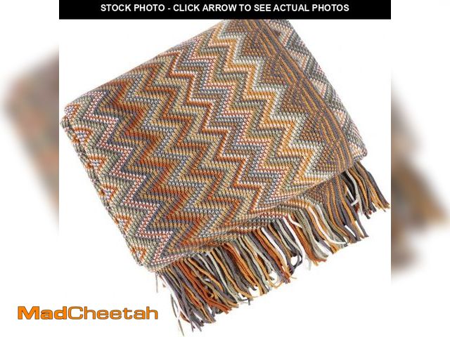 Lot 74-12329240 - MIKI WELL Boho Throw Blanket - Bohemian Fringe TasselsÃ¯Â¼Å for Bed Couch Soft ChairBlanket Double ...