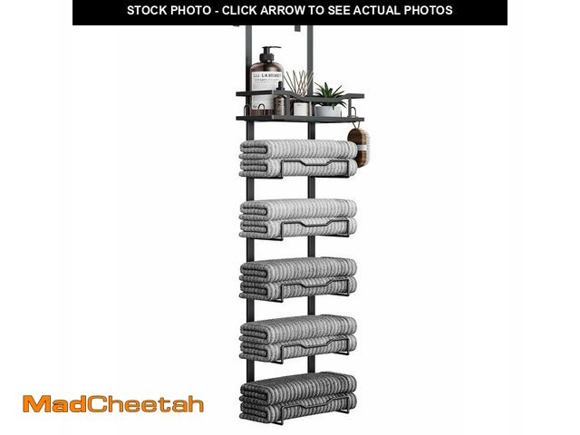 Lot 74-12600037 - Aetyord Hanging Towel Racks for Bathroom No Drill - 6-Tier Over The Door Bath Towel Storage Organize...
