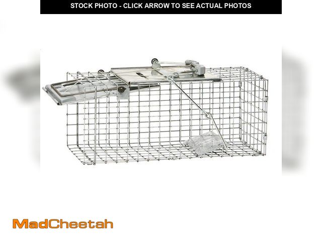 Lot 74-13795975 - Havahart Small 1-Door Easy Set Humane Catch-and-Release Live Animal Cage Trap for Squirrel and Rabbi...
